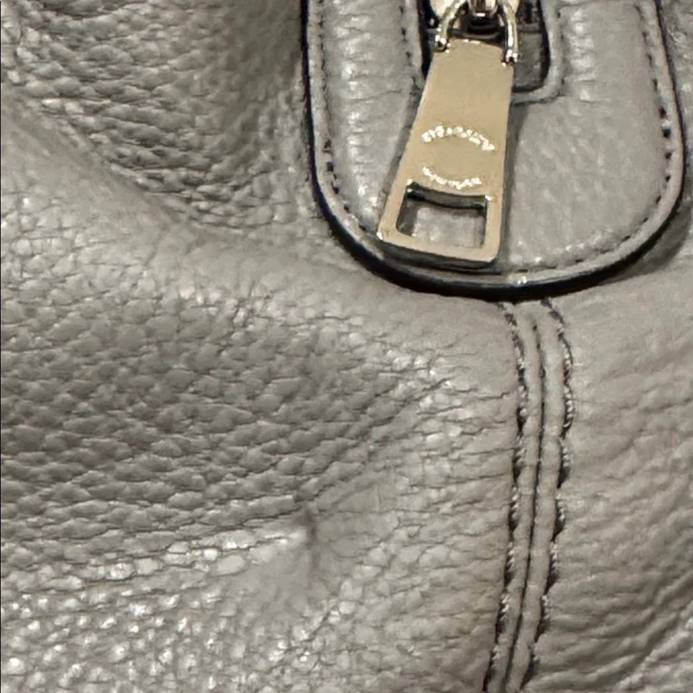 Coach Bag Lexy Gray Leather Shoulder Bag - Picture 7 of 17